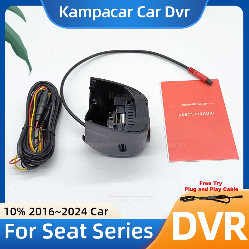 ST13 1K 2K 4K Plug and Play Car Dvr Dash Cam DashCam for Seat 60mm Arona Cupra Ateca Leon ST 5F FR Ibiza Tiguan Toledo 2016-2024