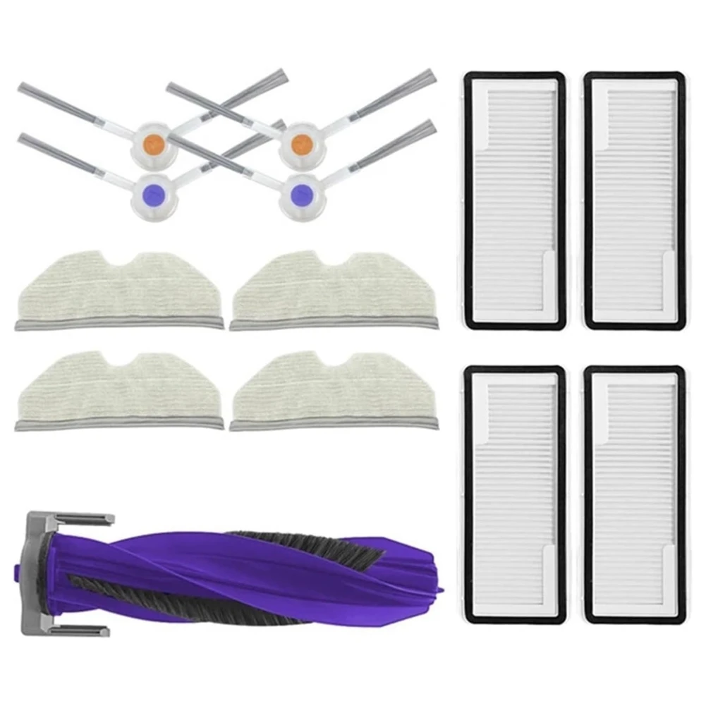 For Narwal Freo X Plus Robot Vacuum Cleaner Main Side Brush HEPA Filters Mop Cloth Replacement Parts-Y48A