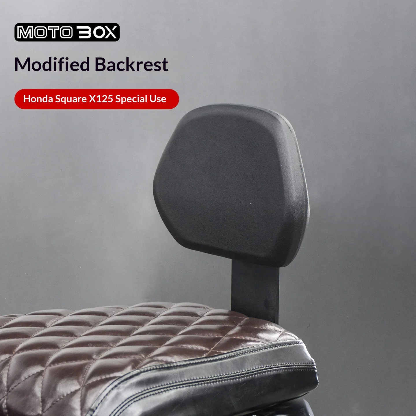 【Premium】For Honda Zuma SquareX125 after-modification – backrest and seat cushion accessories for the rear passenger seat