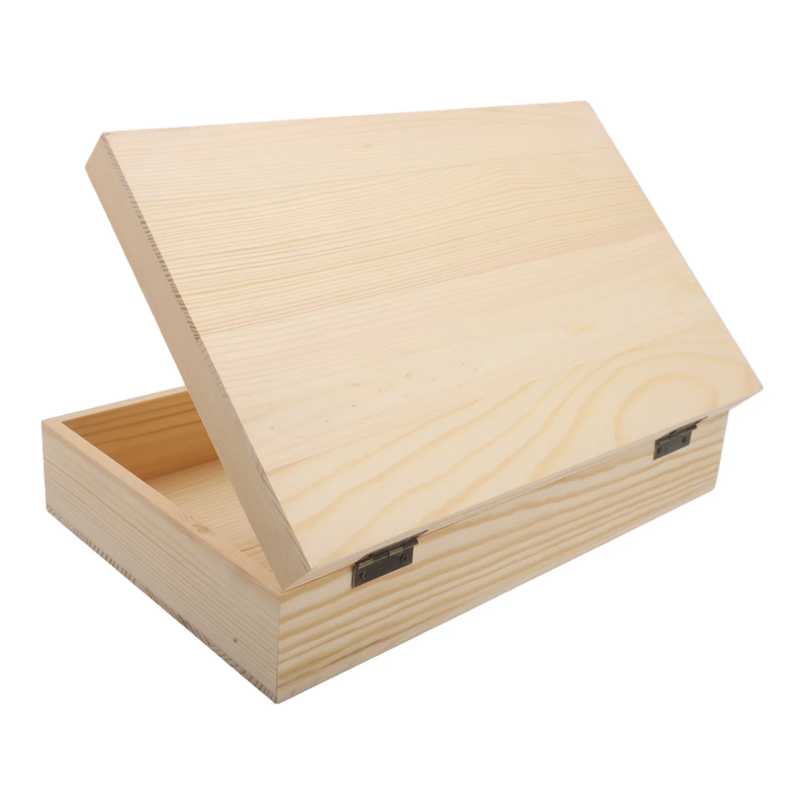 Pine Storage Box Rectangular Storage Box As Shown Large Wooden Storage Box Wooden Box Craft Supplies Box Dust Protection