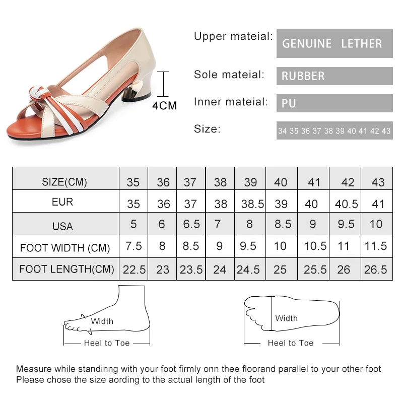 AIYUQI Genuine Leather Woman Shoes Sandals 2024 New Large Size 41 42 43 Women Summer Sandals Mid Heel Fashion Women Sandals