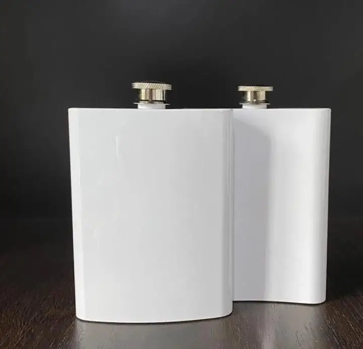 

20pcs 8OZ Stainless Steel Blank Sublimation Hip Flask Water Bottle Double Wall Diy Lover Outdoor Tumblers ni230