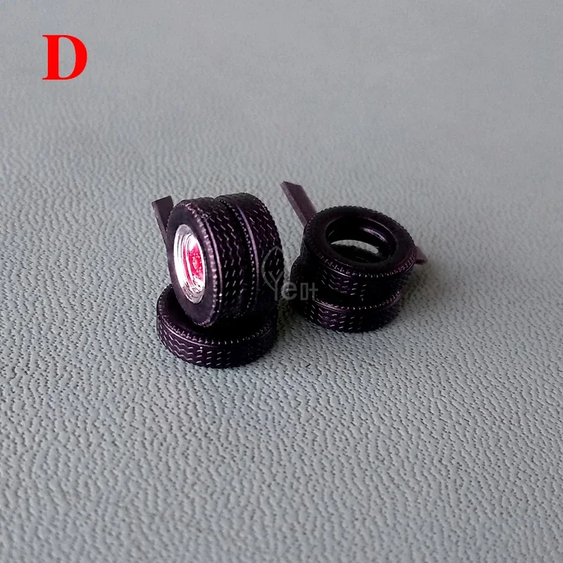 2PCS Truck Tires Trailer Soft Statically Modified Tires Herpa Modified Tires