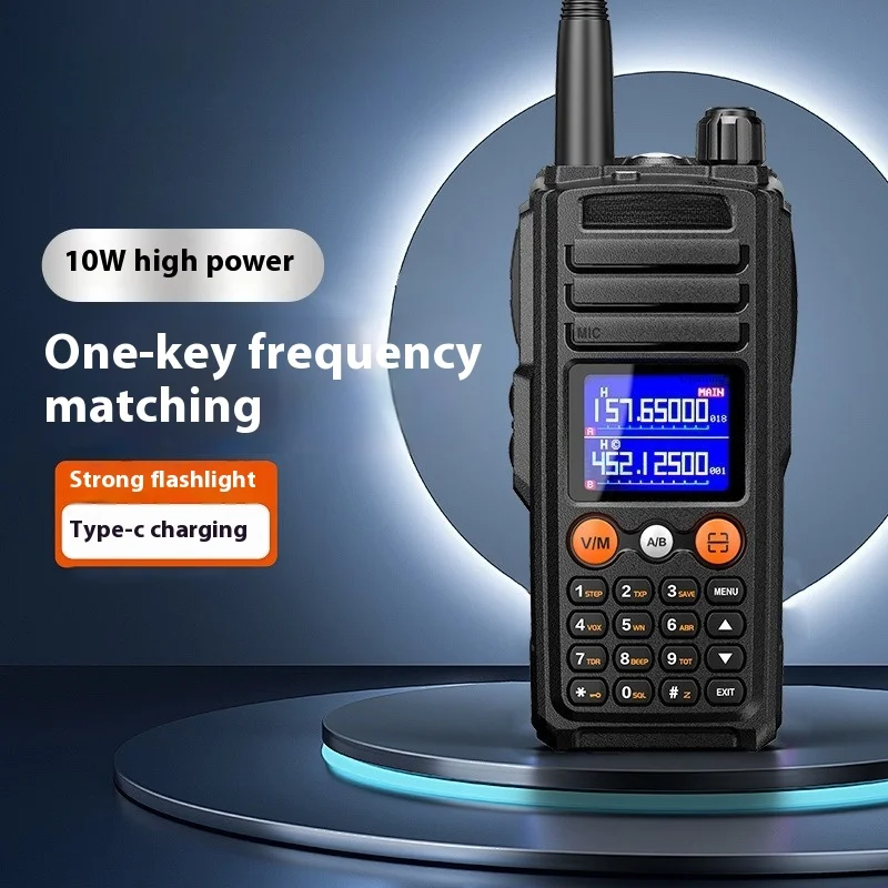 15W UV-27 Walkie Talkie Long Range Wirless Copy Frequency 999CH Two Way Ham Radio Vhf Uhf FM Multi Bands Portable