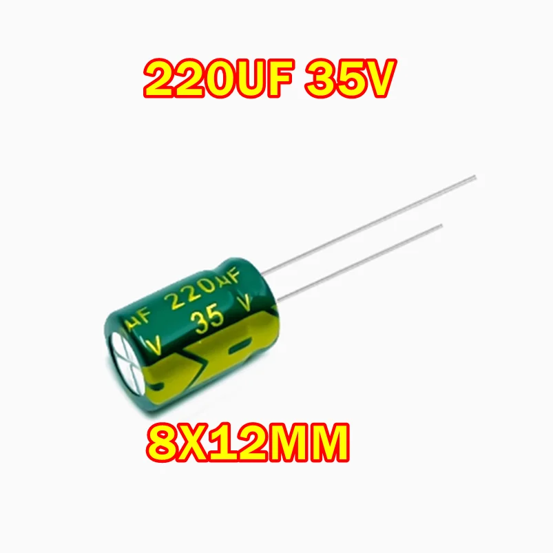 

220UF 35V 8X12MM high-frequency low resistance long-life power supply electrolytic capacitor 35V220UF 220U