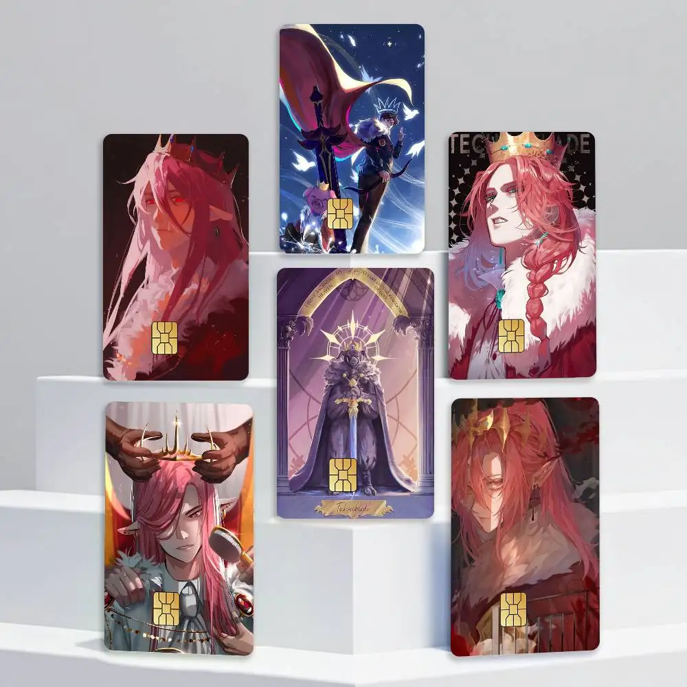 ALEX Pig God T-Technoblade Card Stickers for Bank Access Protective Waterproof Film Cover Sticker Gift