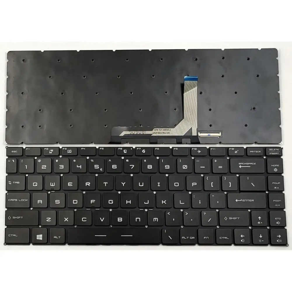 

New For MSI GS65 Stealth 8SE 8SF 8SG Thin 8RE 8RF 9SD 9SE 9SF 9SG Laptop Keyboard US Black With Per-Key RGB Backlight