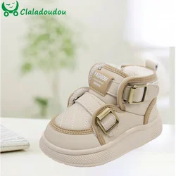 2024 Fashion Snow Boots For Toddler Girls Boys With Thick Plush Sold Kids Winter Warm Sneakers Boots 0-3Years Children Walkers