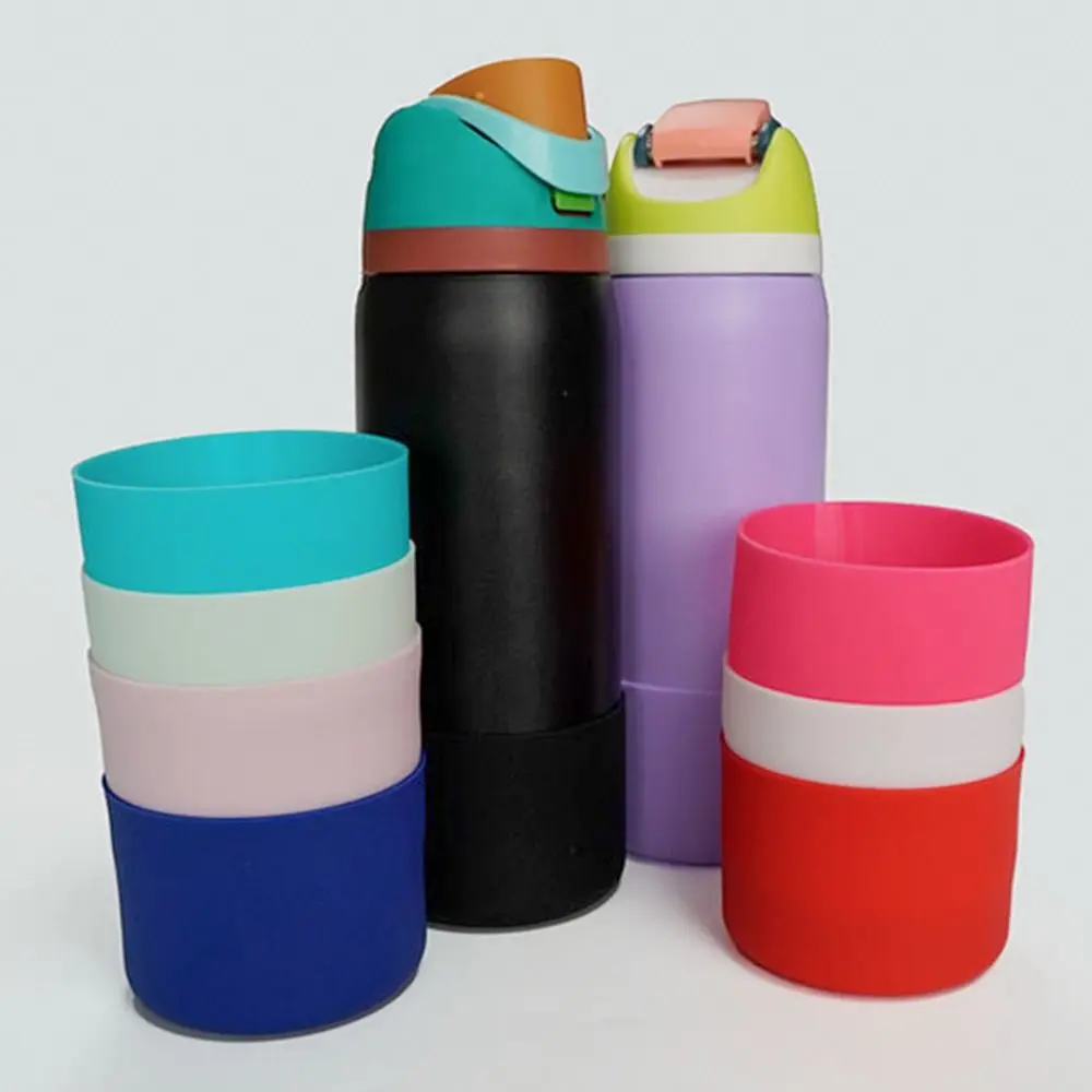1Pcs New Anti-Slip Silicone Boot Protective Colorful Bottle Bottom Base Soft Cup Sleeve for 24oz 32oz 40oz