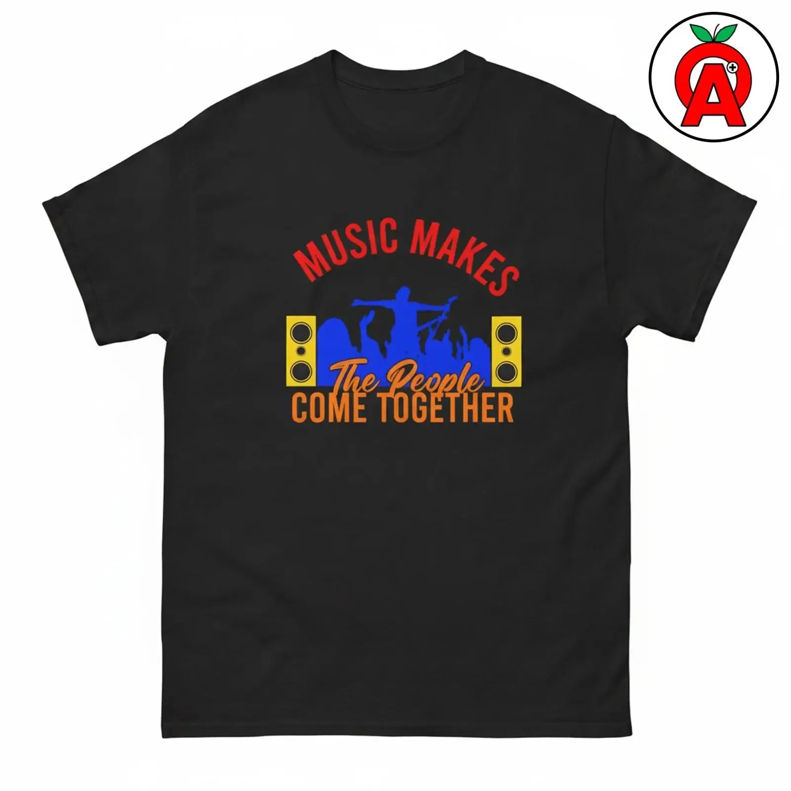 Music Makes The People Come Together Rock Concert T Shirt Unity for Fans  vintage Washed Soft Casual graphic Unisex Versatile