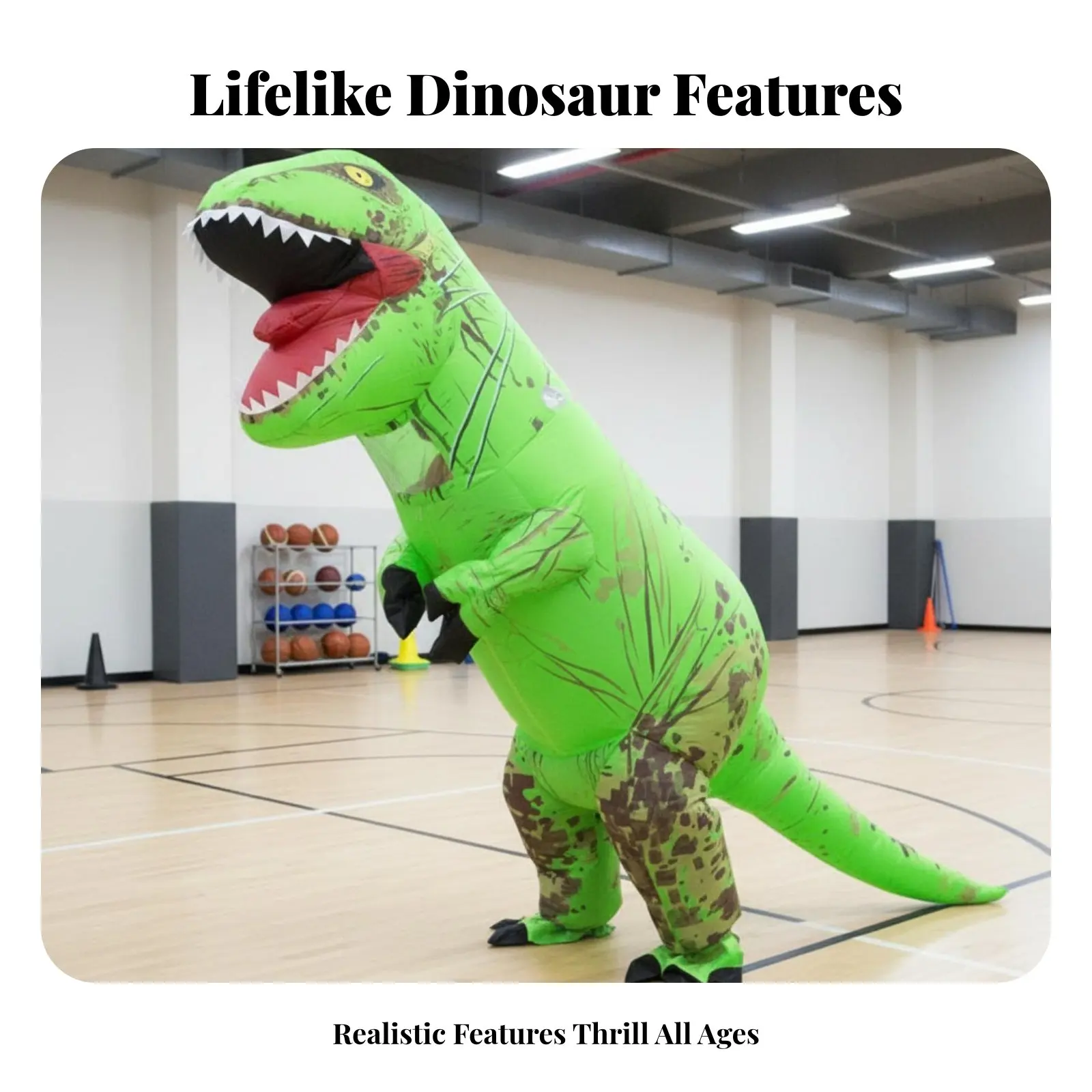 

Inflatable Dinosaur Costume Easy to Inflate Inflatable Tyrannosaurus Rex Costume Tyrannosaurus Rex Inflatable Suit Includes Air
