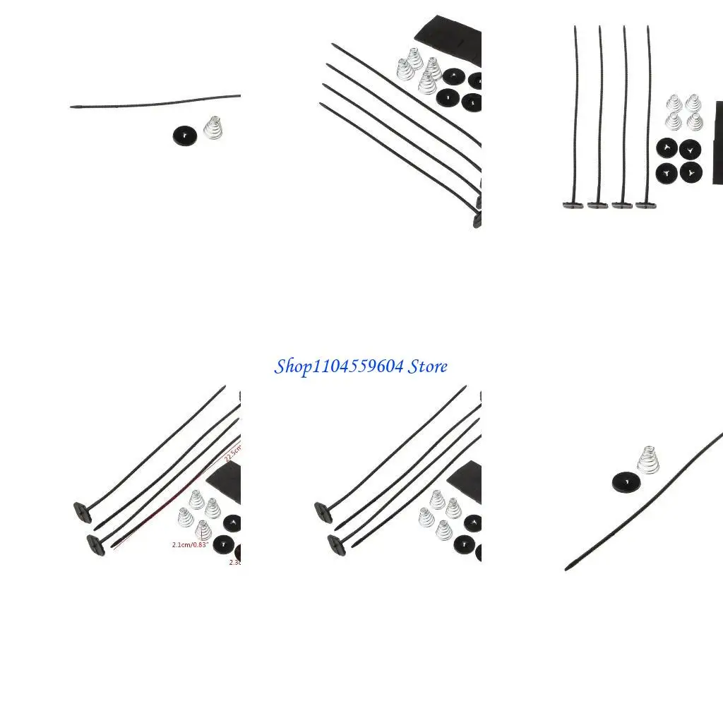 

12QM Car Electric Radiator Fan Accesssory Mounting Fan Zip Tie Strap Pad Nylon For Auto Truck Trailer RVs for Camper Vehi