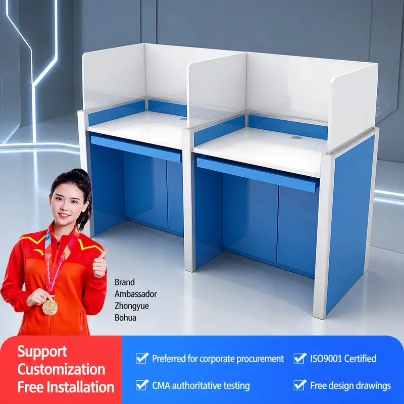 for Electric Lifting Screen Table Flat Desk for School Classroom Computer Anti-cheating Exam Student Desk with Baffle