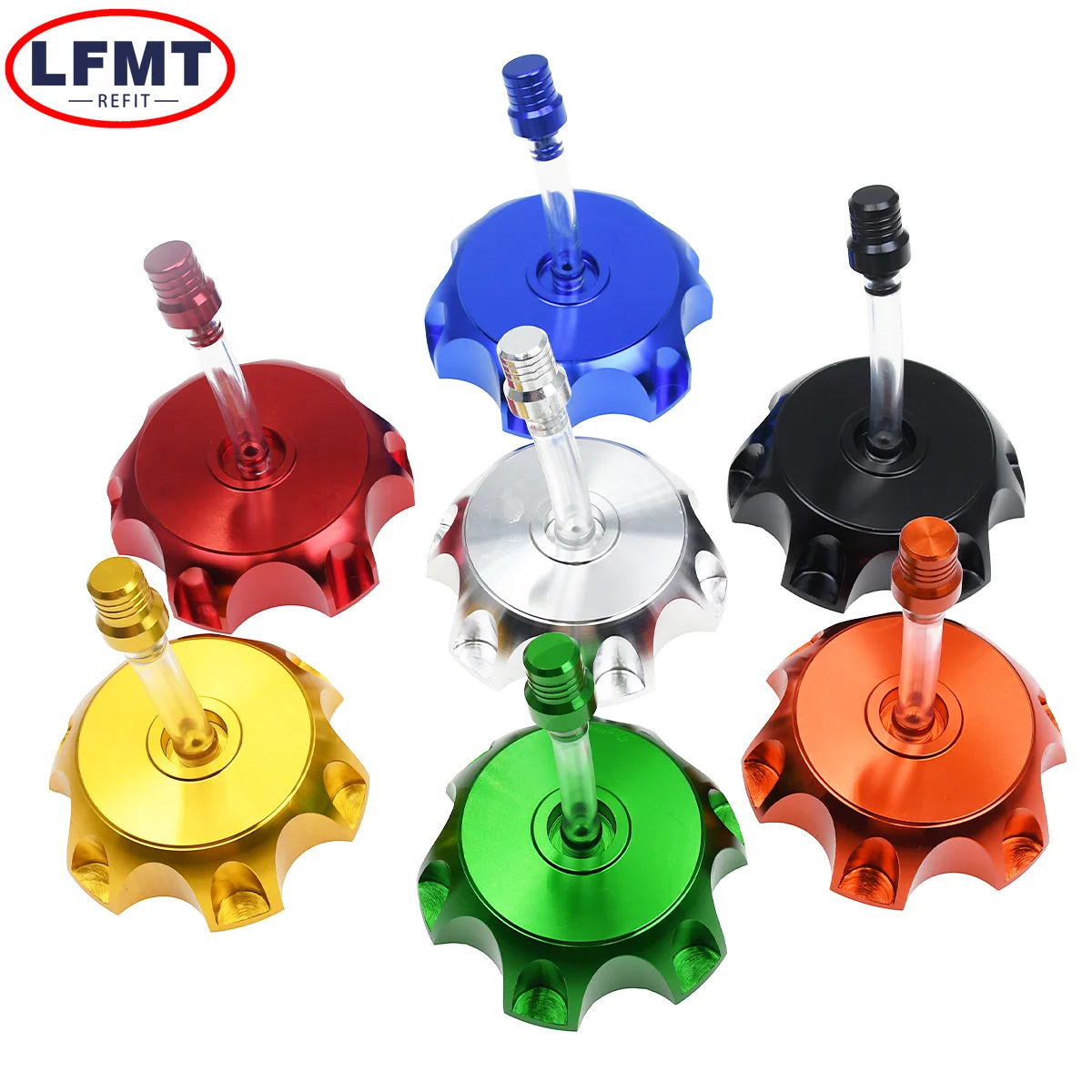 Gas Fuel Petrol Tank Cap Universal CNC Aluminum Motorcycle Accessories Parts For Dirt/Pit Bike ATV Quad For Most Motorcycles