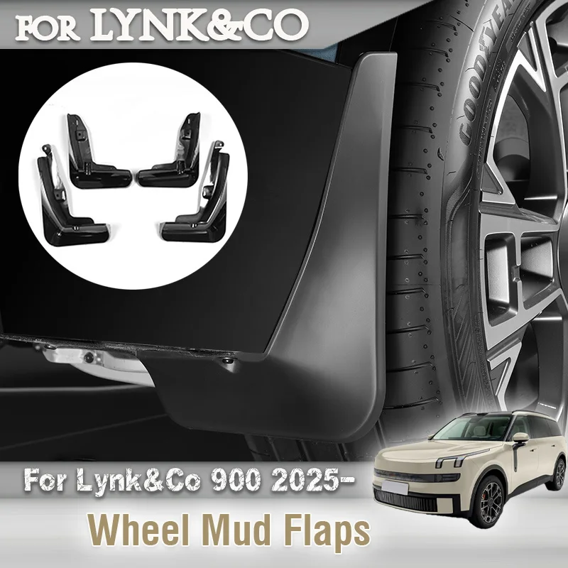 

Для Lynk & Co 900 2025 2026, брызговики на колеса автомобиля, одинаковые брызговики, защита крыла, комплект аксессуаров для передних и задних брызговиков
