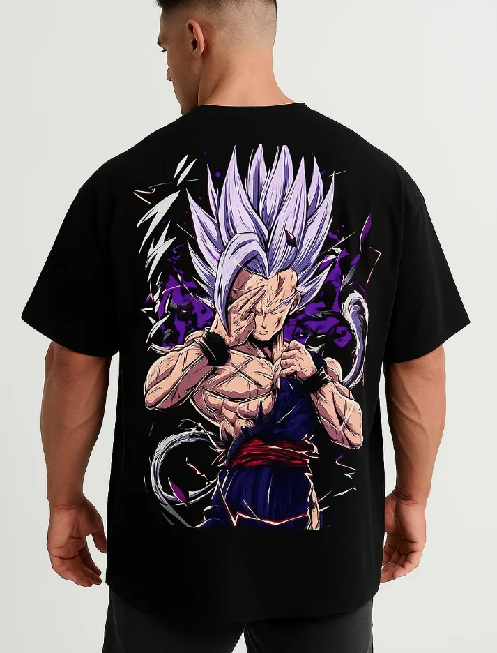 

Summer 2026 Dragon Ball Vintage High Quality Cotton Men's Oversized T-shirt Character Print Casual Shirt for Men and Women