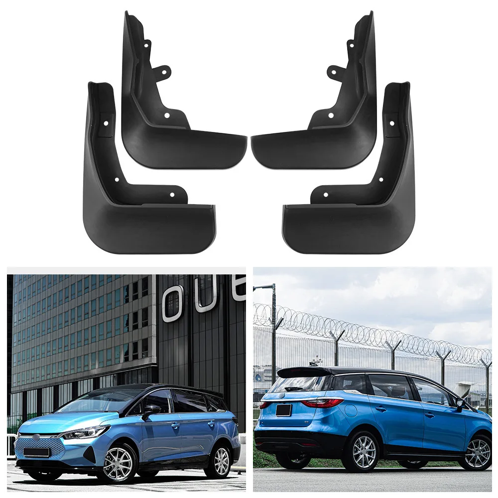 For BYD E6 2020-2021 Direct Fit Durable Rubber Mud Flaps Tire Splash Guards Cross Border Export Auto Accessories