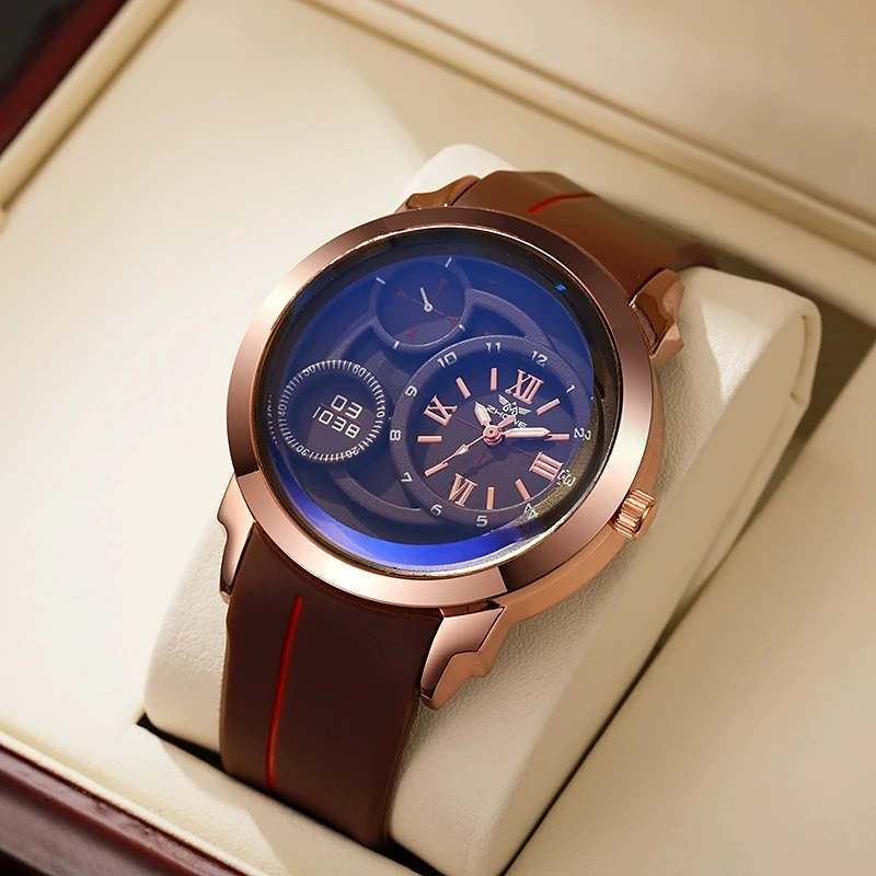 New Fashion Luxury Students Silicone Watch Men Busines Militray Sports Wristwatches Male Clock Quartz Watches Gifts Reloj Hombre