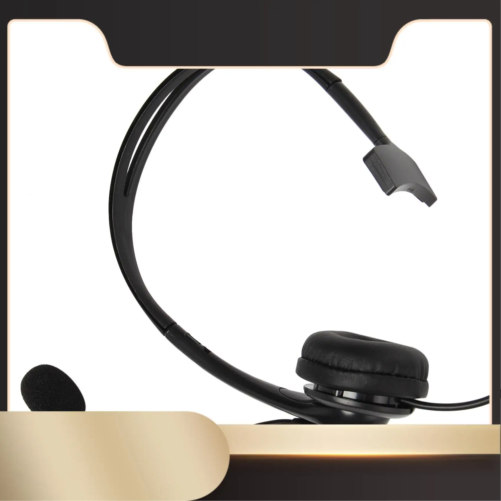 

USB Call Center Headset With Noise Cancelling Mic Monaural Headphone For PC Home Office Phone Service Plug And Play-N33R