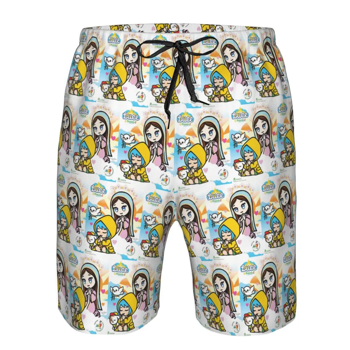 Luce Vatican Mascot Catholic Church 2025 Trunks Beach Board Shorts Casual Quick Dry Swim Summer Men Pants
