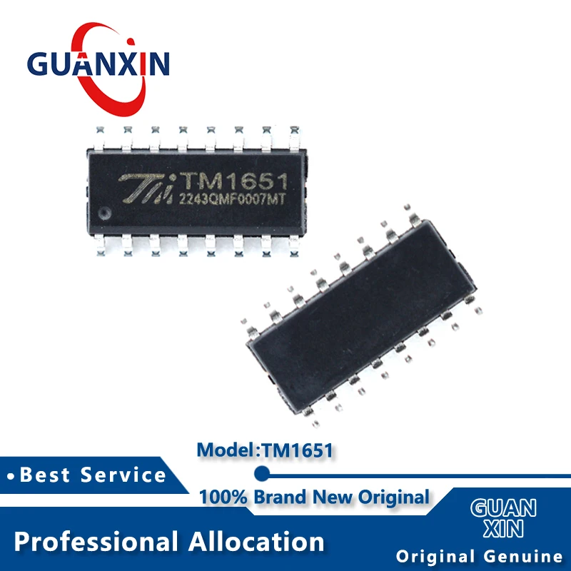 100% новая маркировка TM1651 SOIC-16