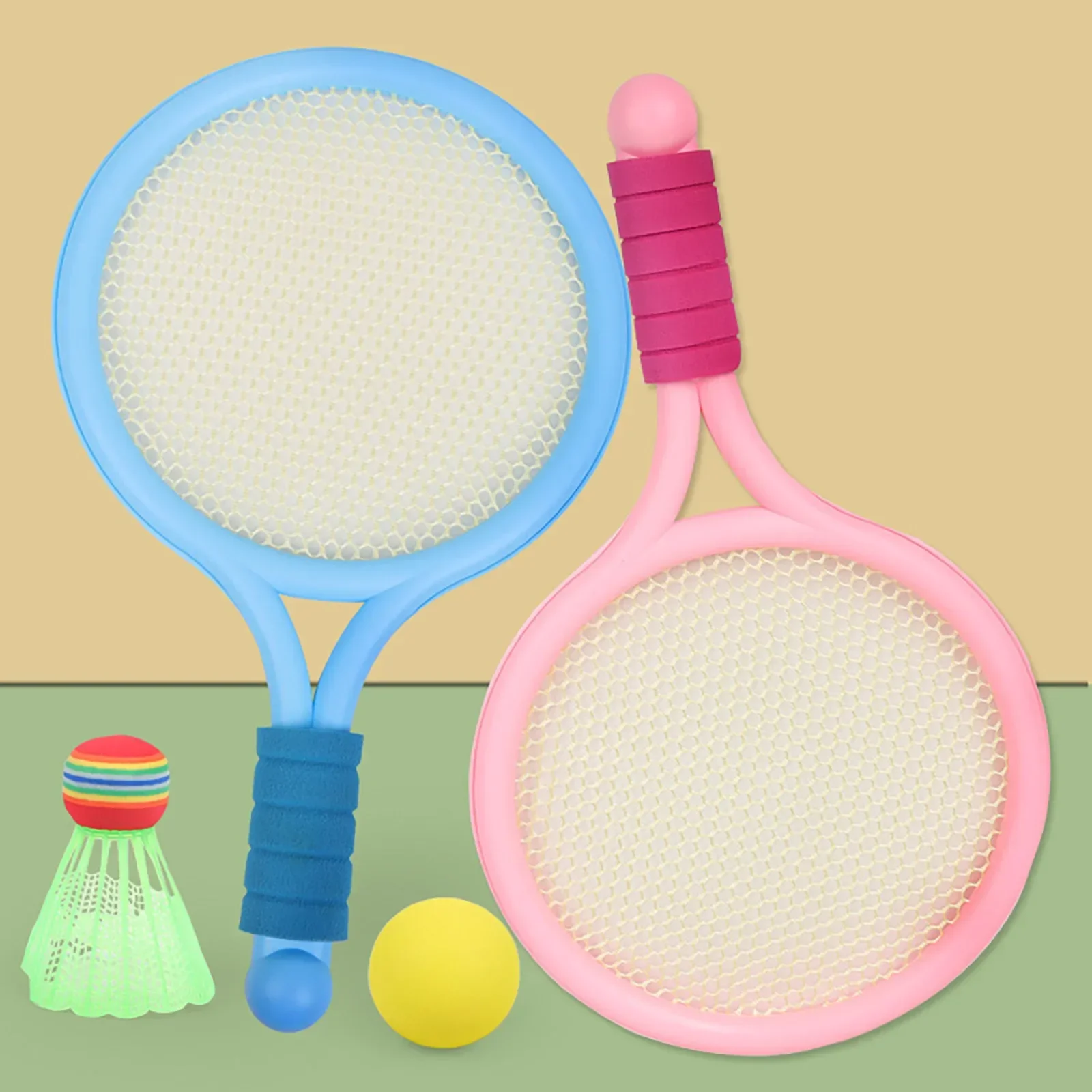 Children's Badminton Racket Kindergarten Boys and Girls Outdoor Parent-child Interactive Toys Double Sport Tennis games for kids