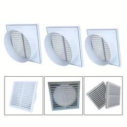 Air Vent Grille Ventilation Grille 100/150/200MM PP Grille Air Outlet Fresh Air Exhaust Outlet Ventilator Mesh Ducting Cover