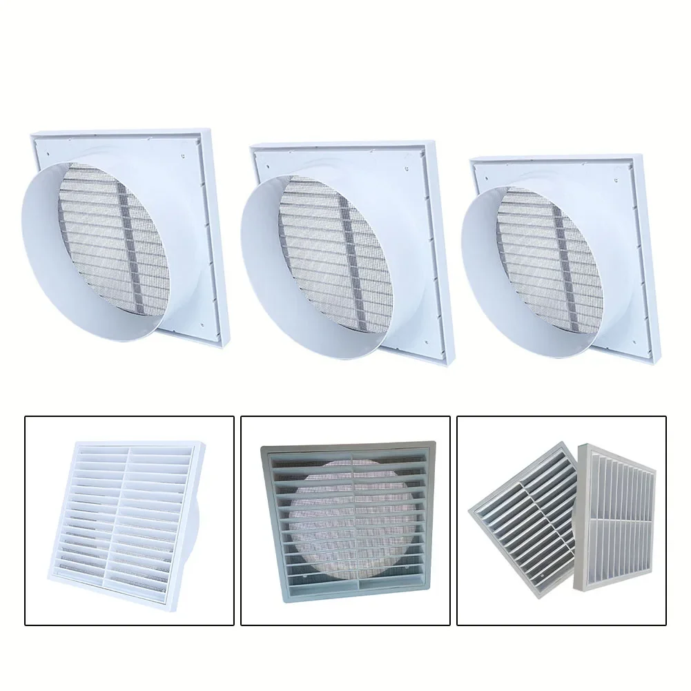 Air Vent Grille Ventilation Grille 100/150/200MM PP Grille Air Outlet Fresh Air Exhaust Outlet Ventilator Mesh Ducting Cover