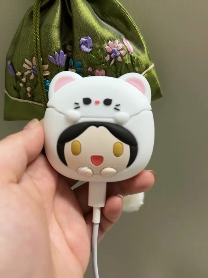 

Tgcf Hua Cheng Xie Lian Comics Fox Rabbit Tian Guan Ci Fu Bluetooth Headset Headphone Earphone Case Cosplay Kawaii Children Gift