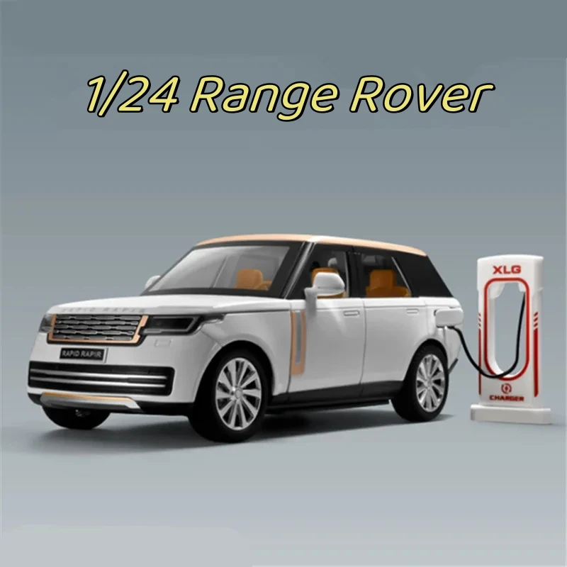 

1:24 Land Rover Range Rover Alloy Car Diecasts Toy Vehicles Car Model simulation Sound Light Pull back Car Toys Collection Gifts