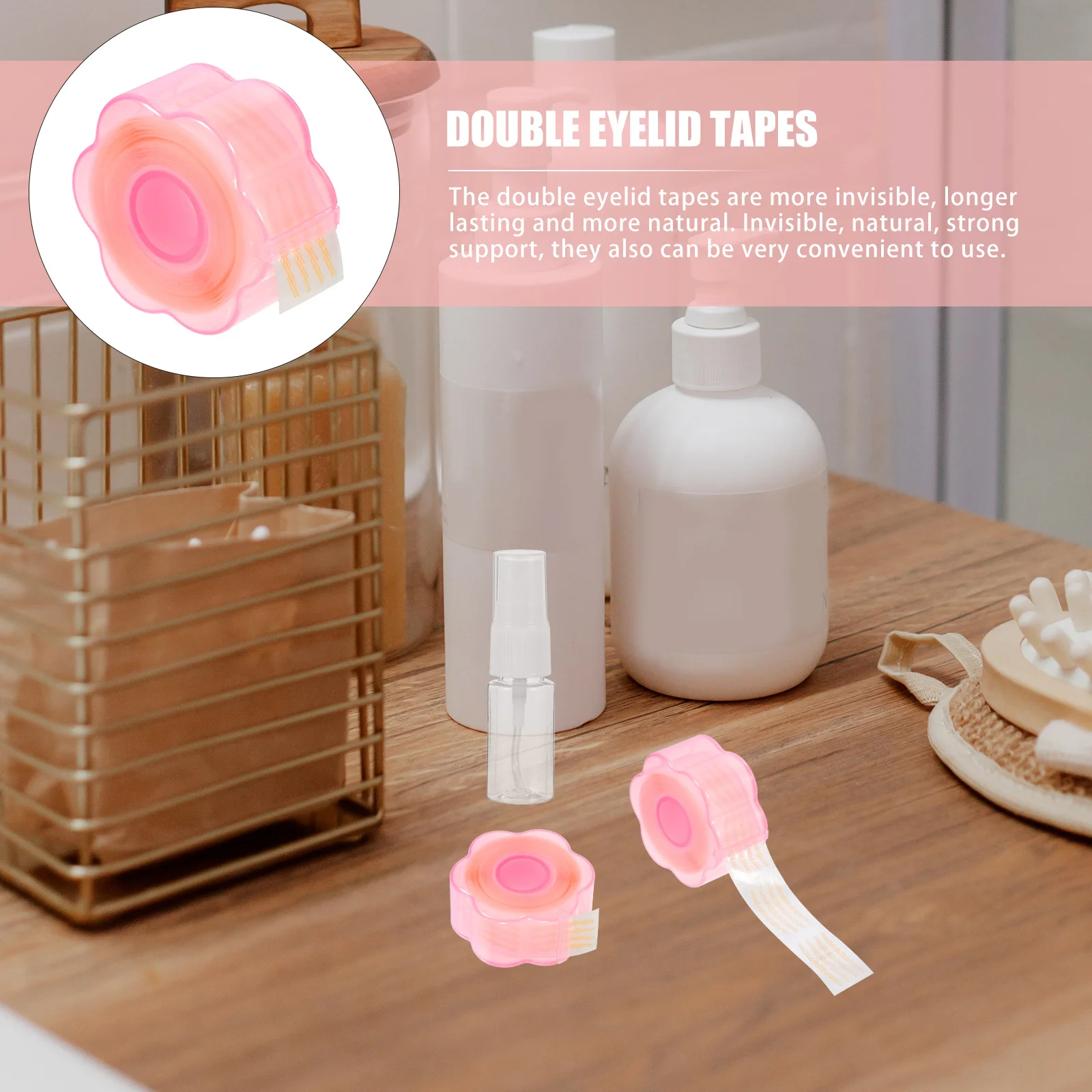 

1Set Double Eyelid Tapes Bright Up Makeup Invisible Natural Effect Eyelid Tap Eye Lift Strips for Makeup