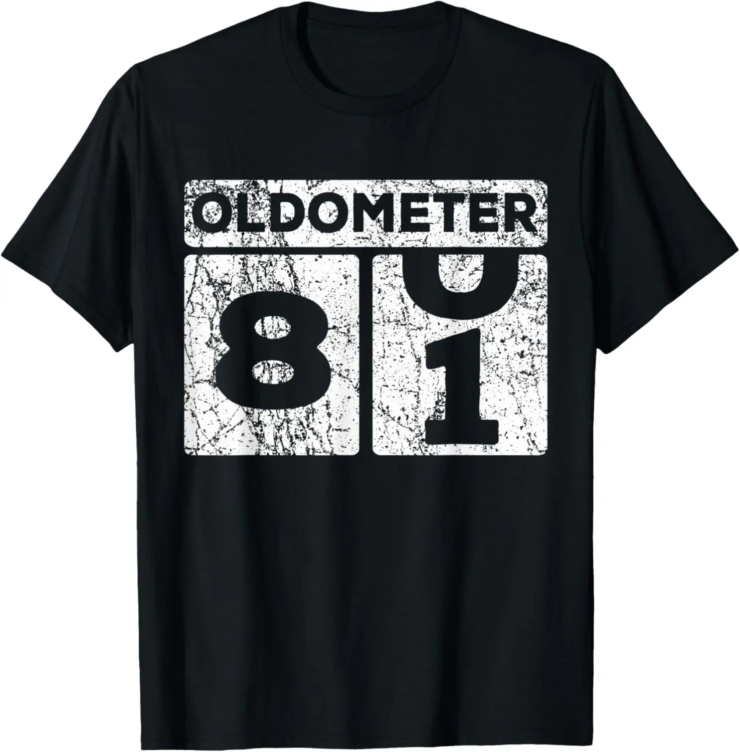 

Oldometer 80-81 Автомобильный одометр Забавная футболка на 81-й день рождения