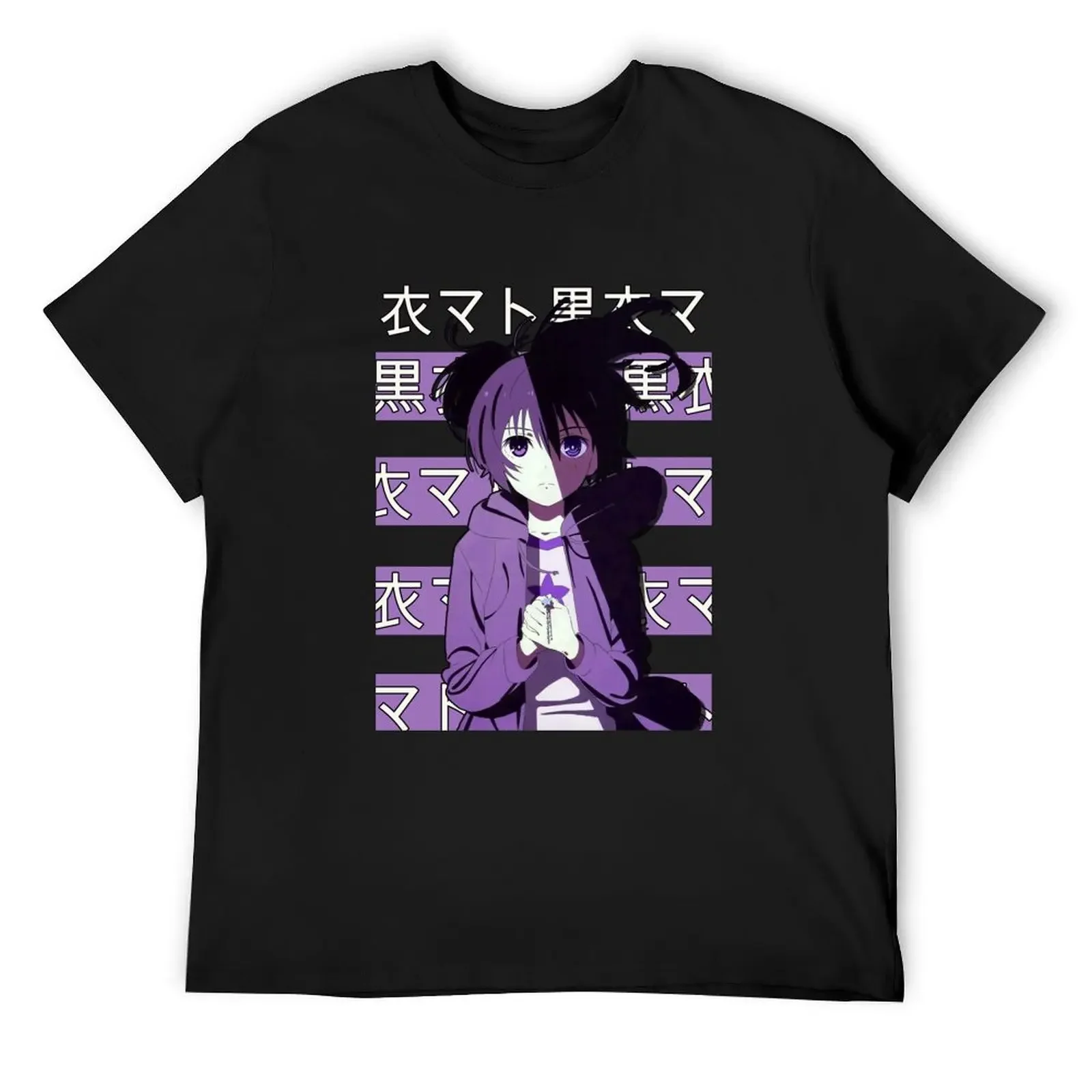 Black Rock Shooter Mato Kuroi Anime T-Shirt oversizeds basketball graphic tees hippie clothes t shirts for men pack