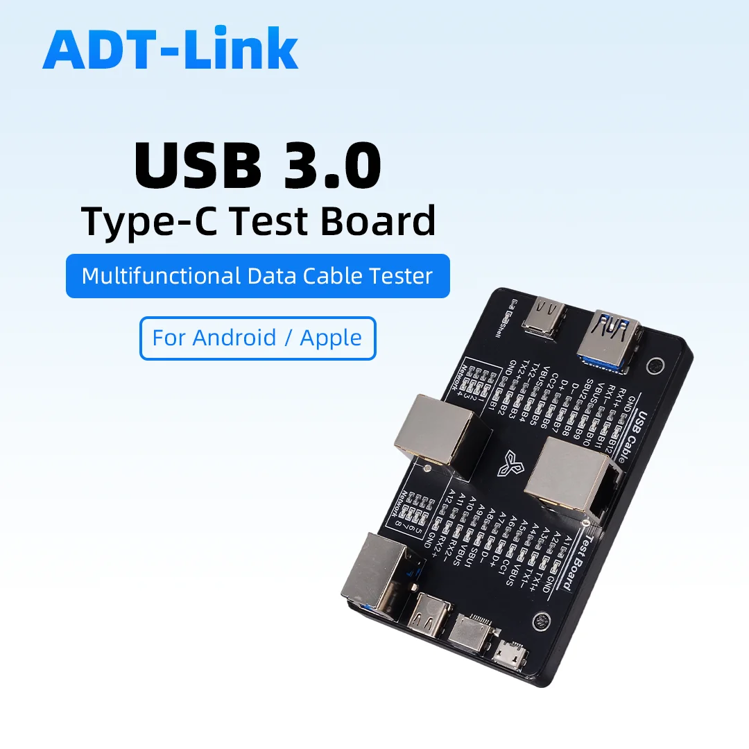 

ADT-Link Multifunctional USB Data Cable Tester USB 3.0 Type-C USB-C Fast Charging Cable Test Board for Android IPhone