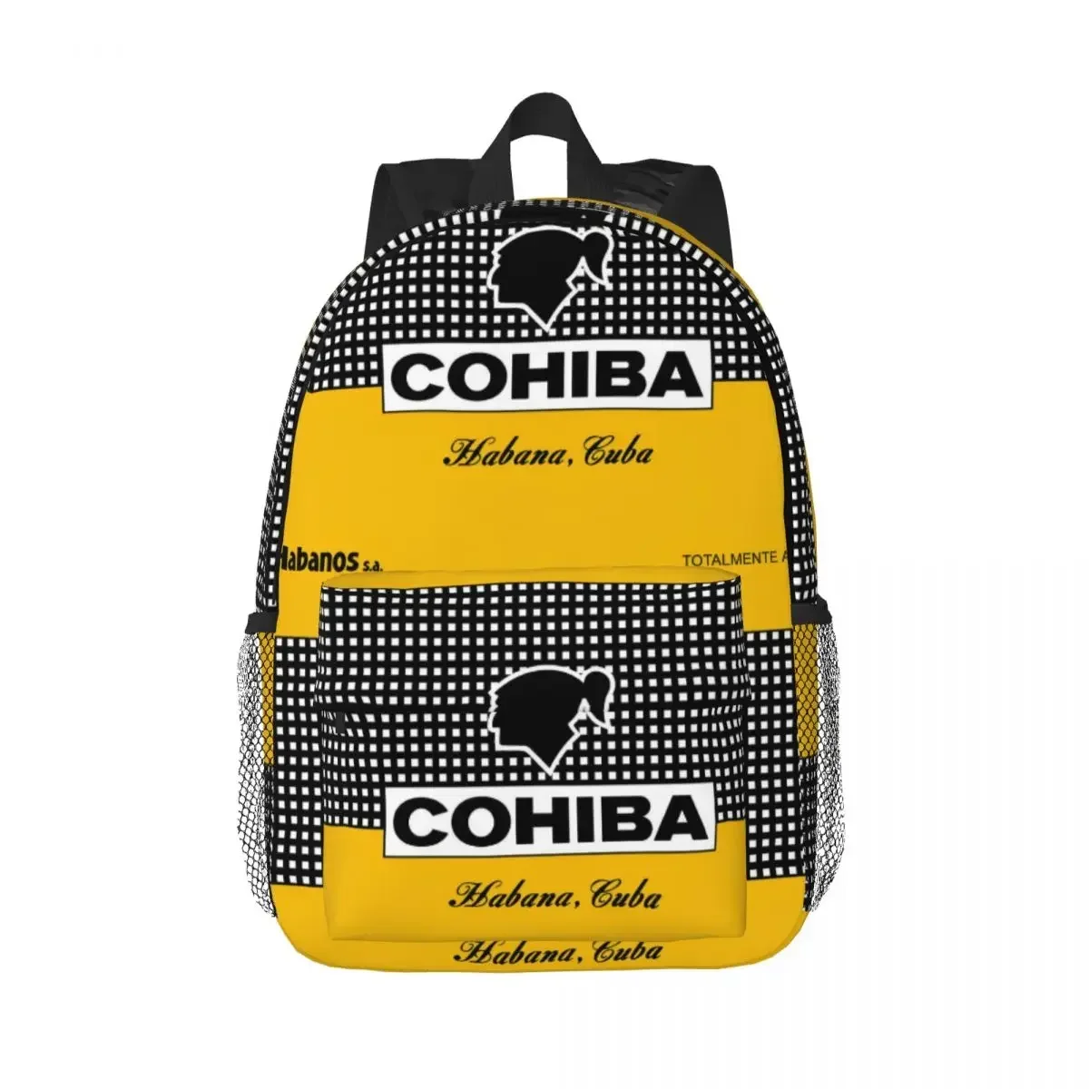 Cuban cohiba charutos mochilas meninos meninas bookbag moda estudantes sacos de escola viagem bolsa ombro grande capacidade