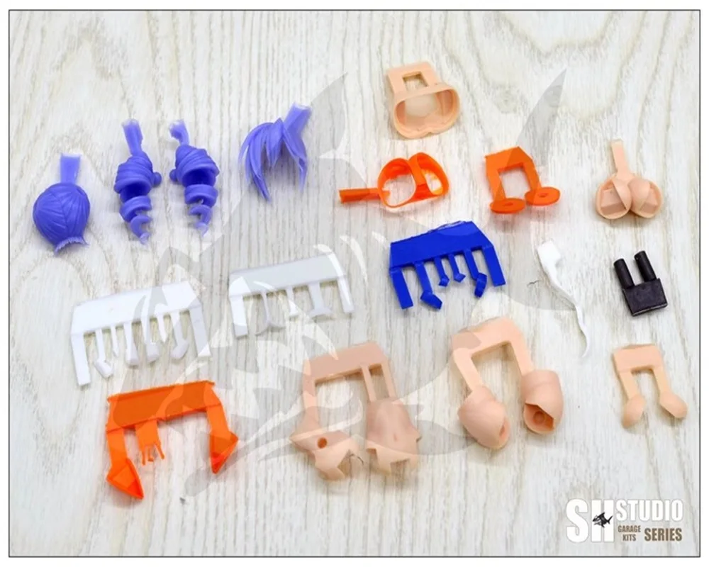 SH STUDIO MU048 1/12 Soldier Machine Goddess Device Spiral Tail Braid Resin GK Modified Parts Model Accessories Toy In Stock