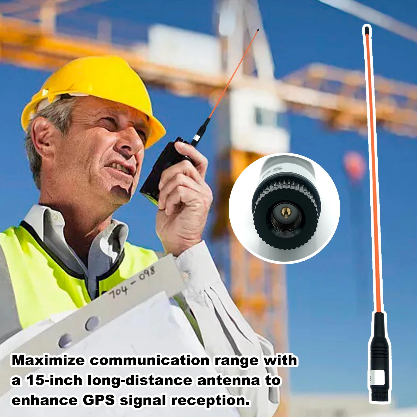 

Удлиненная гибкая антенна-приемник для Garmin GPS Alpha 100 200 200i Astro 320 430, антенна-«хлыст» 38 см/15 дюймов