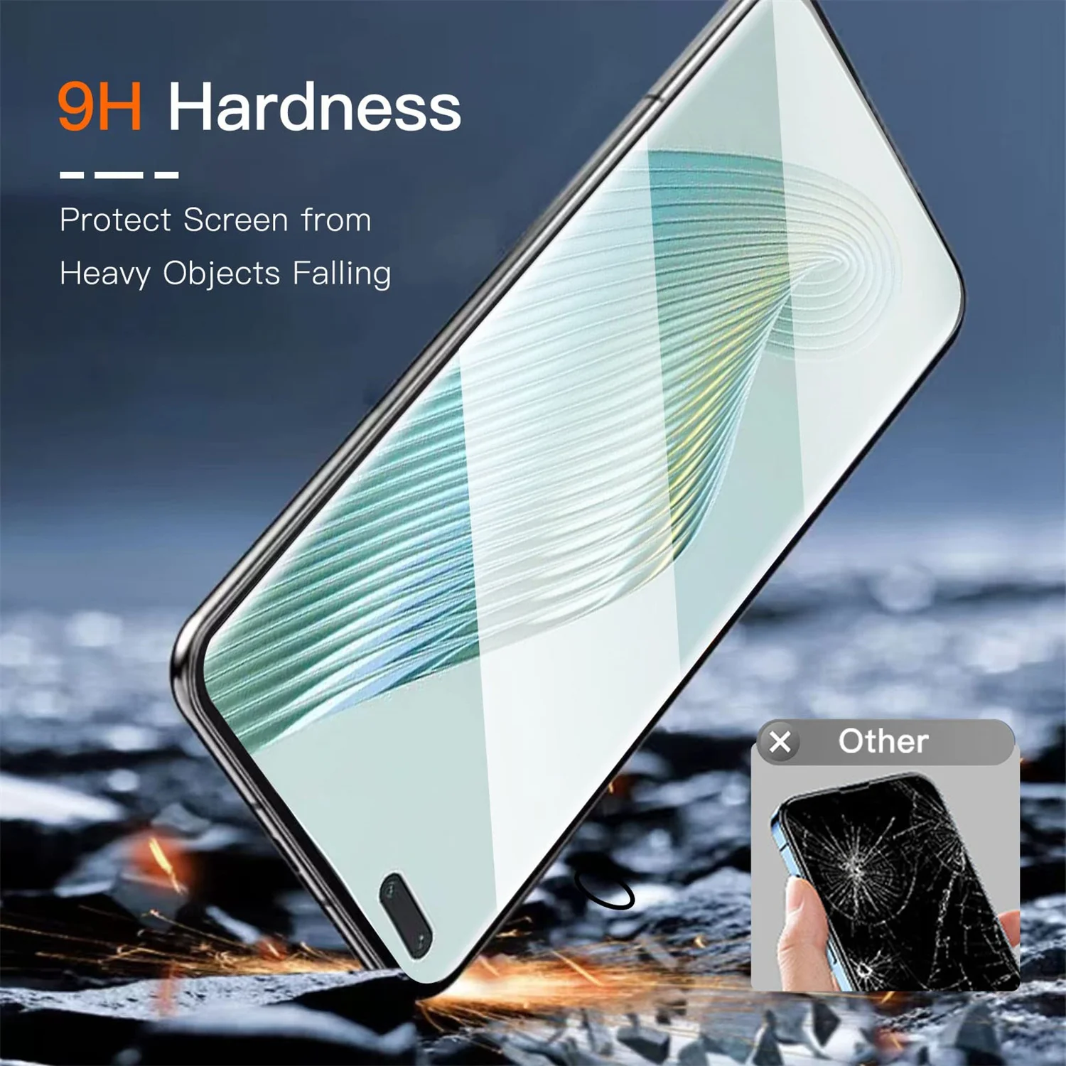 Screen Protector for Honor Magi5 Pro Lite Tempered Glass 9H 3D Curved Protective Anti Scratch Fingerprint Scan Bubble free