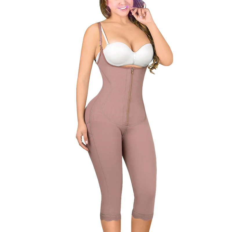 Fajas Colombia High Qualit High Comfort Post-surgical Fajas Bust Support With Middle Closure Shoulder Strap Shapewear Ladies