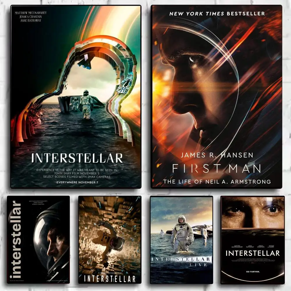 Classic Movie I-Interstellar Space Poster Modern Aesthetic Wall Art Poster Minimalist Room Decoration Items