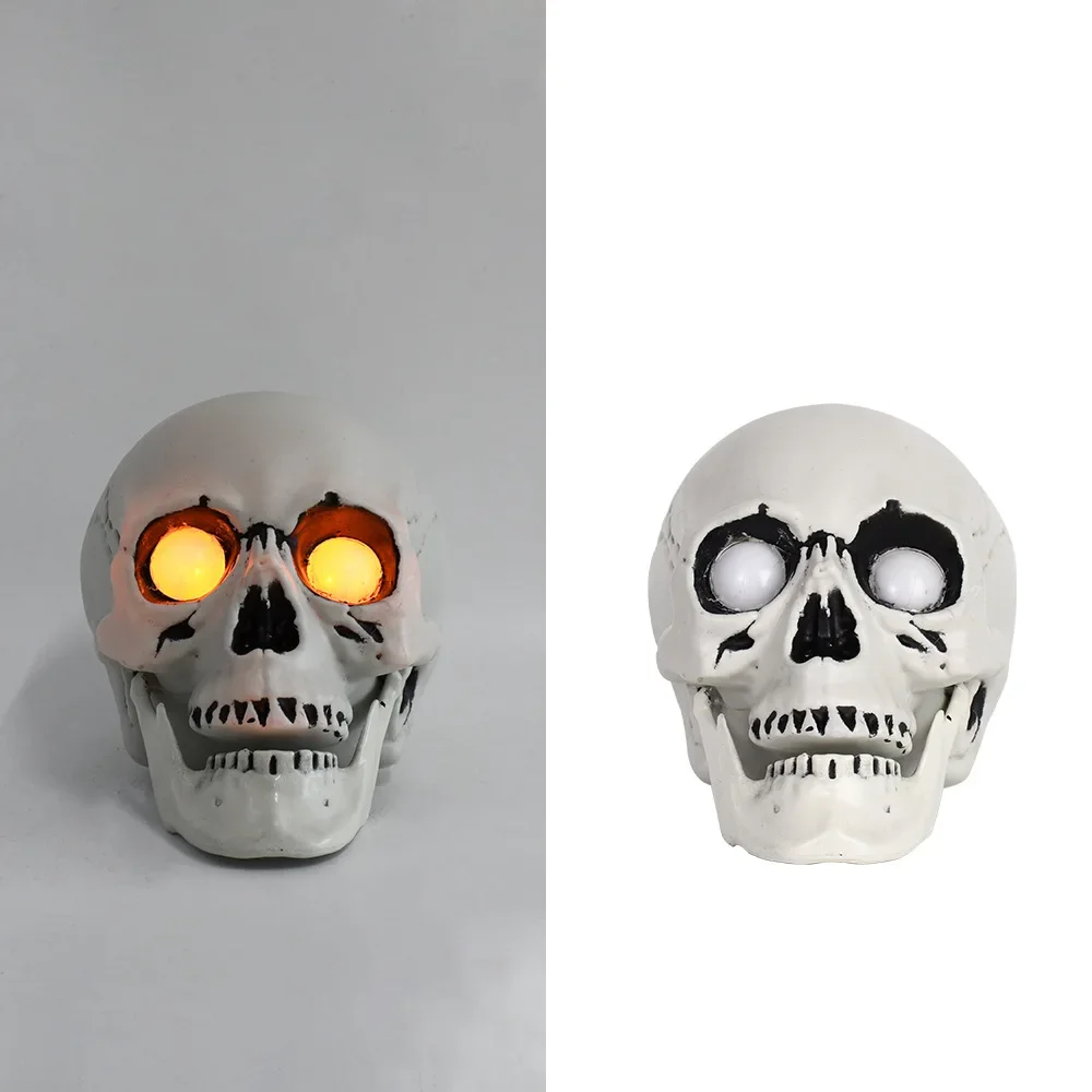 Halloween Ornament Skull Headlights Ghost Festival Bar Party Atmosphere Decoration Decoration Props Horror Screams