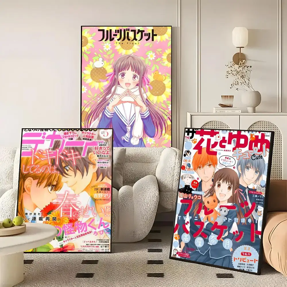 Anime Fruits Basket Poster Character Print Japanese Graphic Streaming Film Style Wall Artwork Bedroom Decor