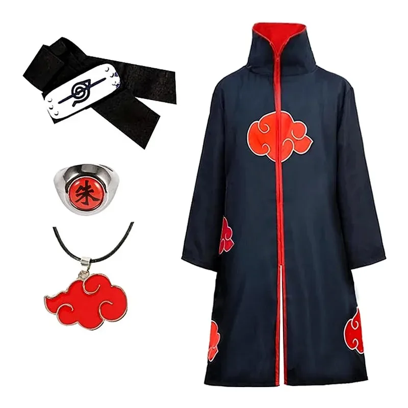 

Adult Cloak Kids Robe, Unisex Men Cape Anime Cosplay Halloween Costume Jacket with Headband Ring for Women