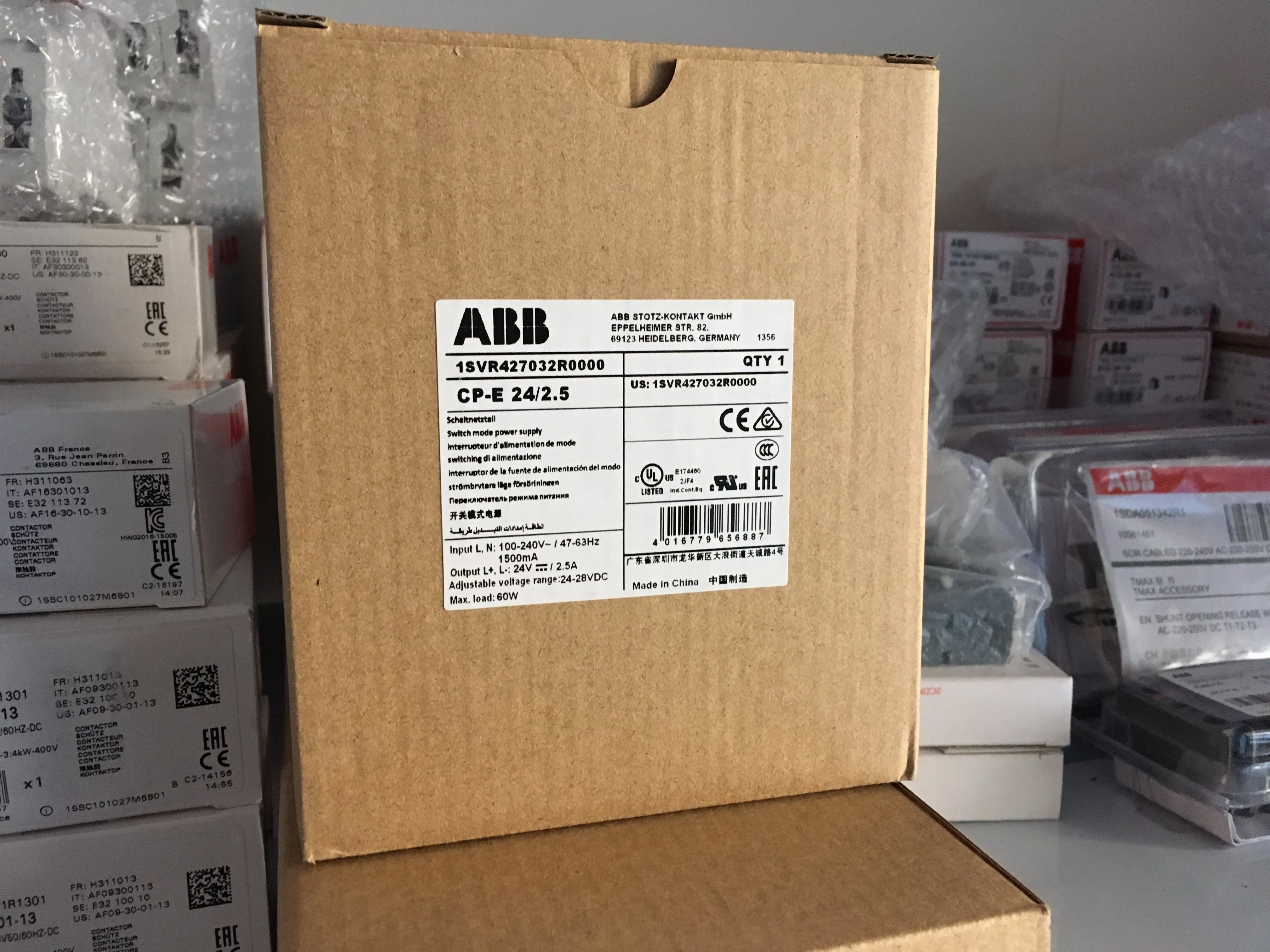 ABB New Original, Switching Power Supply CP-E 24/2.5; 10069670