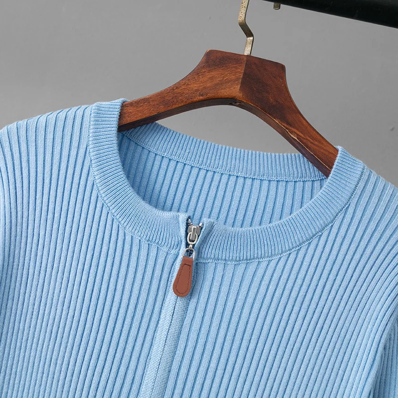 Herfst Winter Nieuwe Gebreide 2-delige sets Vrouwen O-hals Rits Lange mouw Trui Tops Conjuntos Hoge Taille Rechte Broek Outfit Nieuw