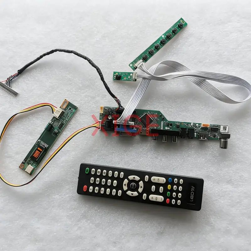 For LTN141AT03 LTN141AT07 LTN141AT13 LTN141AT02 Screen Controller Board Kit 1280x800 USB+AV+VGA+HDMI 1-CCFL 30 Pin LVDS 1280*800