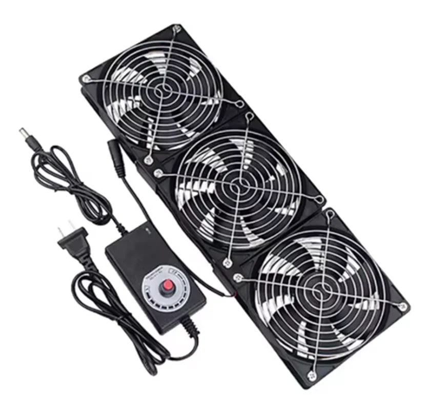 

New 120mm 3000RPM Fan Cooling with Controller 12cm 12V 220V Btc Machine Chassis Workstation Cabinet Radiator Server Fan