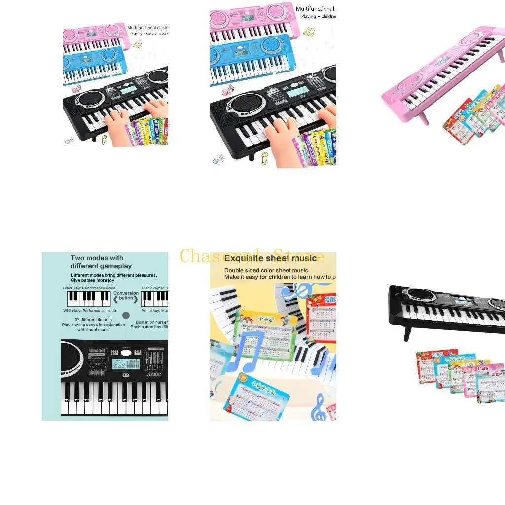 E7CE Compact Electronic Piano Toy 37 Home Practice Music Instrument Toy for Child