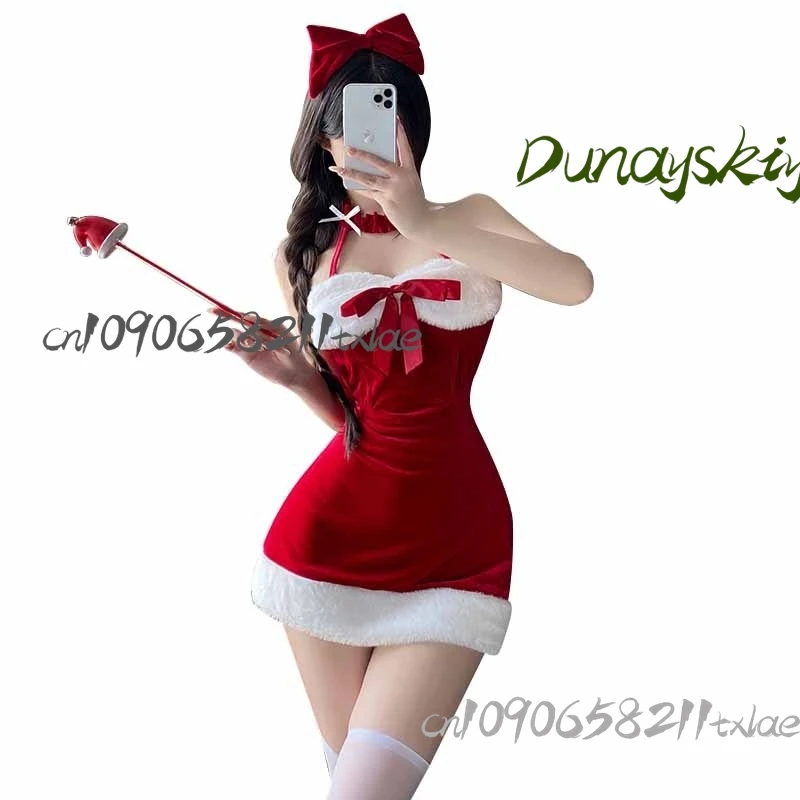 Vestido de lolita de Navidad, disfraces sexys para mujer, accesorios kawaii jirai kei, fiesta de Navidad, cosplay