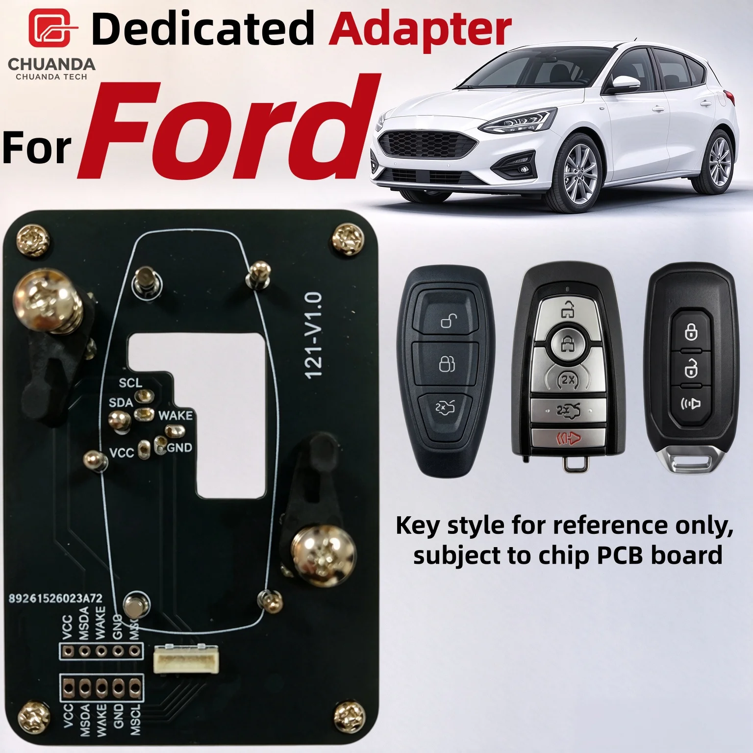 Suitable for Ford Exclusive Adapter, Compatible with Ford Smart Keys, Nxpkiller Keydiy Xhorse Cg Kydz Device, No-Welding Read-Write Programming Socket